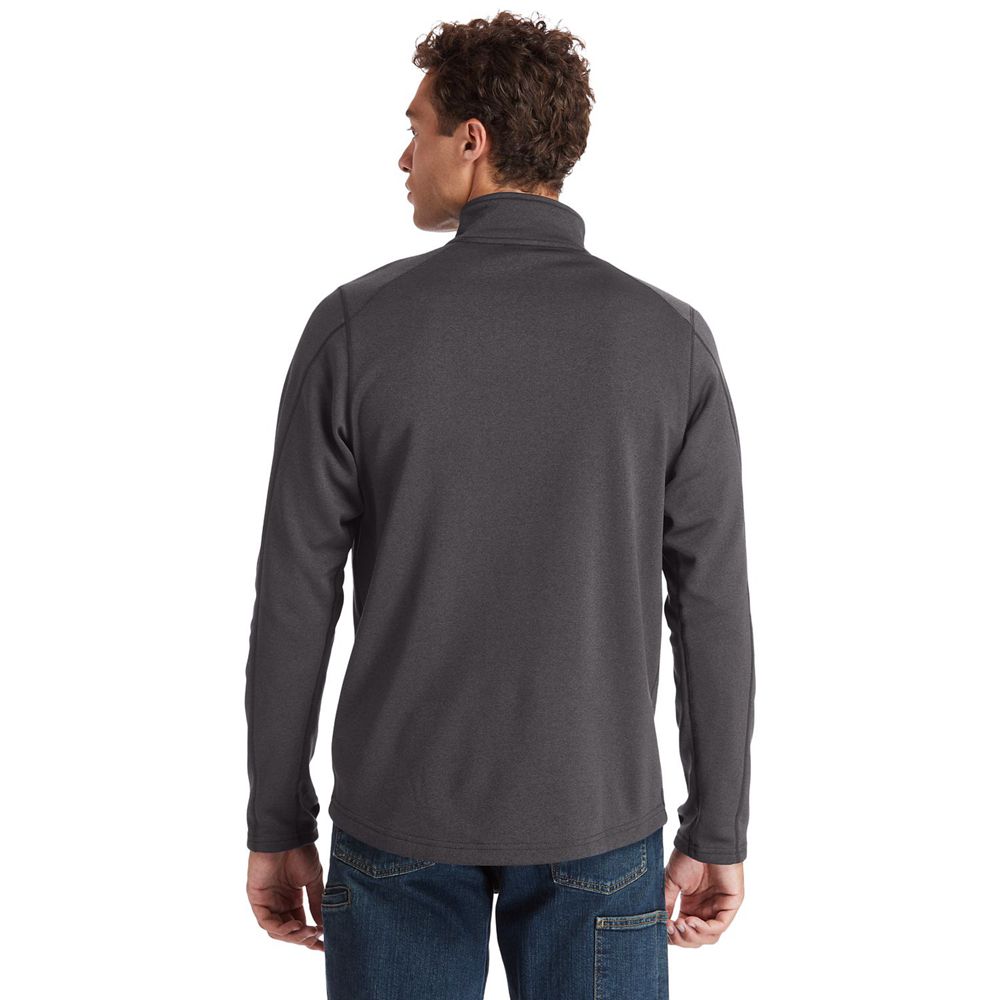 Timberland Mens Sweatshirts PRO® Understory Quarter-Zip Fleece - Dark Grey - India QK7938240